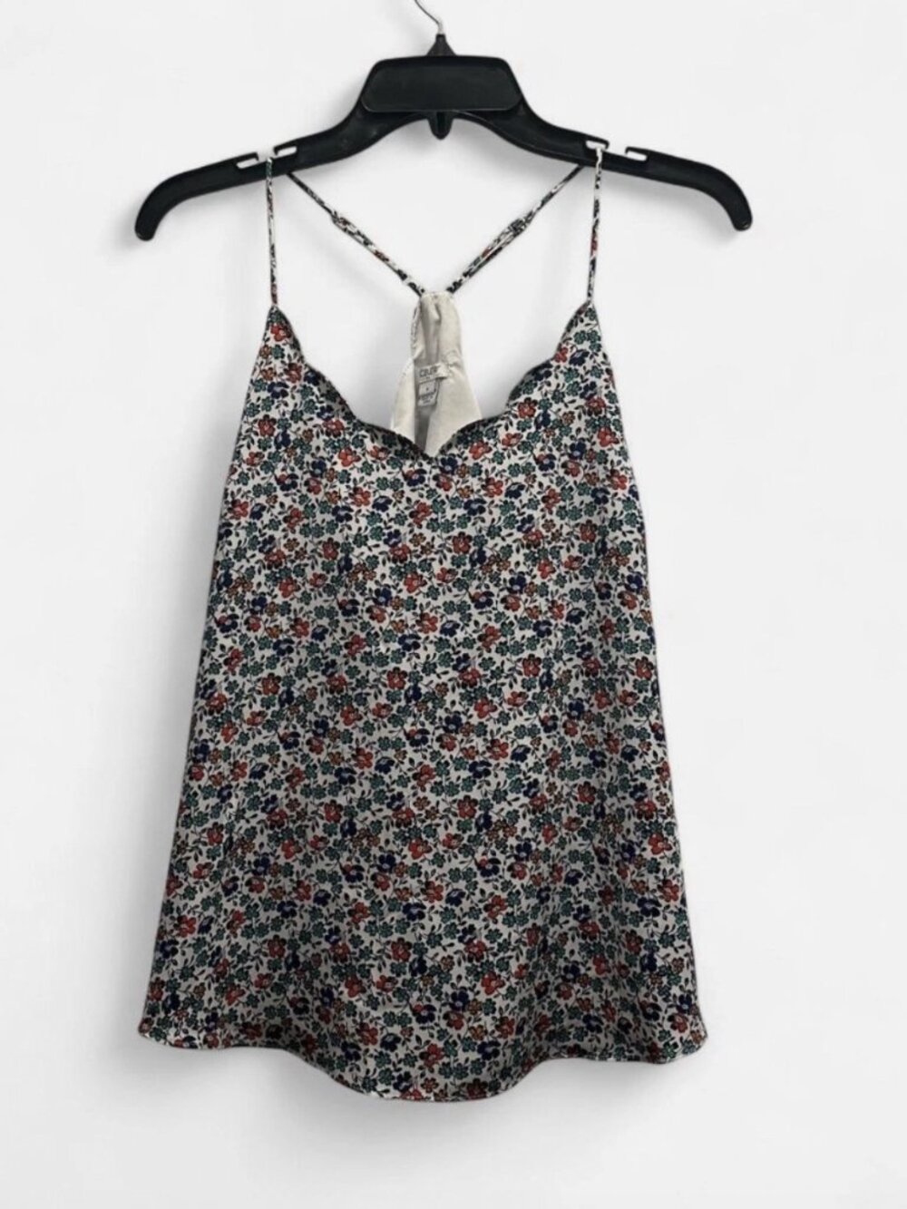 J. Crew Women's Floral Scalloped Cami Adjustable Straps Size 6